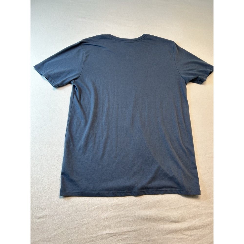 Nike Air Speckle The Nike Tee Big Logo Navy Blue Orange Check Size Medium - Picture 5 of 6